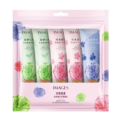 Набор кремов для рук в виде МОРОЖЕНОГО IMAGES Ice Cream Hand Cream Set, 5 шт. * 30 гр.