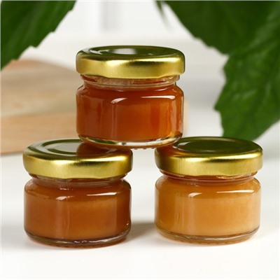Набор «Медовое наслаждение»: мёд гречишный, мёд разнотравье, мёд таёжный, 3 шт. х 30 г.