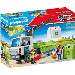 Playmobil. Конструктор арт.71431 "Glass Recycling Truck with Container" (Грузовик с кон-ми д/стекла)
