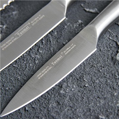 Набор ножей на подставке Lightning, 5 предметов, цвет серебристый