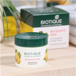 Массажный крем для лица "BIOTIQUE", с маслом из косточек айвы, 50 г