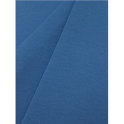 Футер 2-х нит. петля цв.Лазурно-синий, ш.1.9м, Пенье, хл-94%, лайкра-6%, 270гр/м.кв