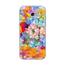 Силиконовый чехол Цветы витраж на Samsung Galaxy A5 2017
