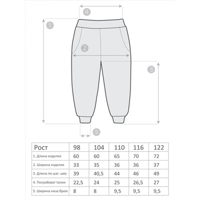 М-1327 Брюки 98-122 5шт