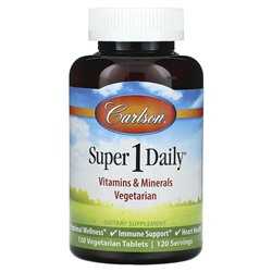 Carlson Super 1 Daily, 120 вегетарианских таблеток