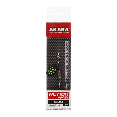 Блесна вращающаяся Akara Action Series Aglia 1, 4 г, цвет A7