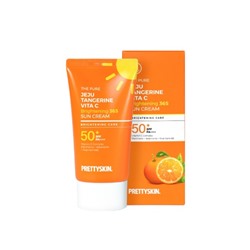 PrettySkin The pure jeju tangerine vita c sun cream Солнцезащитный крем