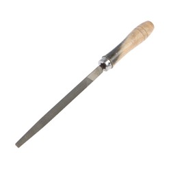 УЦЕНКА Напильник ТУНДРА, трехгранный, 150 мм, №2, сталь У10, деревянная рукоятка