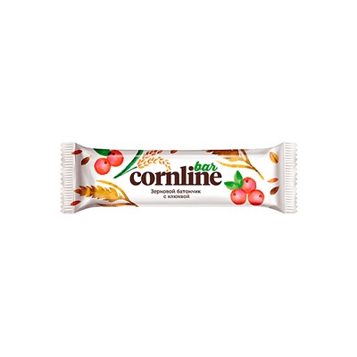 «Cornline», зерновой батончик с клюквой, 30 г (упаковка 18 шт.)