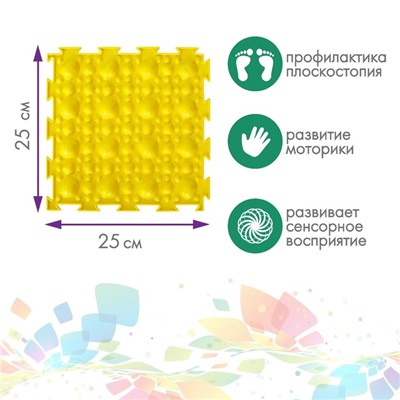 Модульный массажный коврик ОРТОДОН, набор №10 «Ассорти»