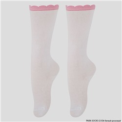 Гольфы детские Para Socks (G1D6) белый/розовый