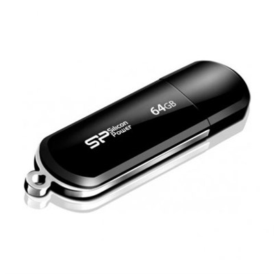 64Gb Silicon Power LuxMini 322 Black USB2.0 (SP064GBUF2322V1K)