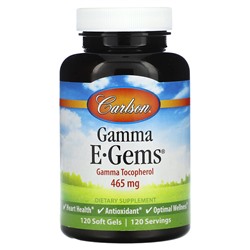 Carlson Gamma E-Gems, 465 мг, 120 мягких таблеток