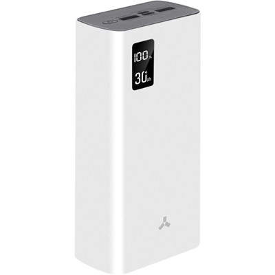 Внешний аккумулятор Accesstyle Bison 30PQD, 30000мАч, 2USB/USB-C, 3А, быстрая зарядка, белый