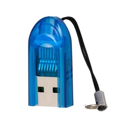Карт-ридер внешний USB SmartBuy SBR-710-B Blue, microSD/microSDHC