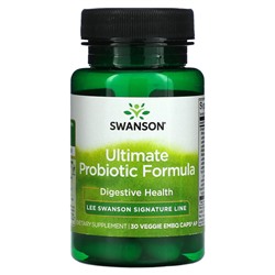 Swanson Ultimate Probiotic Formula - 66 миллиардов организмов - 30 растительных капсул - Swanson