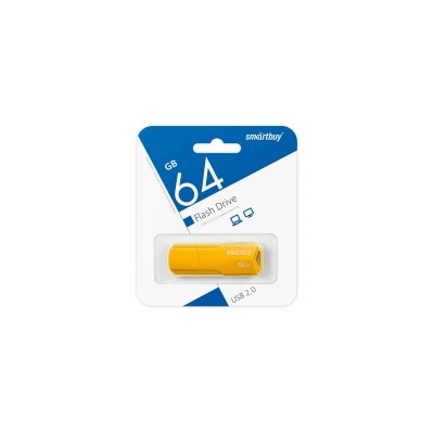 64Gb SmartBuy Clue Yellow USB2.0 (SB64GBCLU-Y)