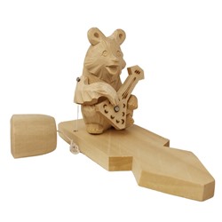 Богородская игрушка "Медведь с балалайкой" арт.8361 (РНИ)