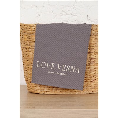 Полотенце с вышивкой Love Vesna вафельное 45/60 цв. (РПШ) 043 Кварц (240 гр)