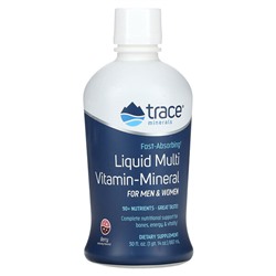 Trace Minerals Research Liquid Multi, витаминно-минеральный комплекс, для мужчин и женщин, ягоды, 30 жидких унций (887 мл)