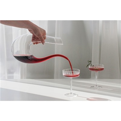 Декантер стеклянный для вина Magistro «Совиньон», 1,2 л, 19×9×33,5 см