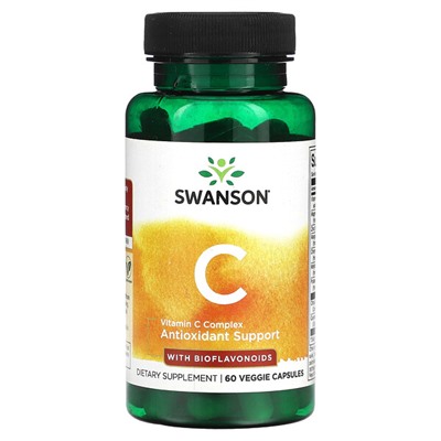 Swanson Витамин С с Биофлавоноидами - 60 растительных капсул - Swanson