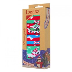 Р17 подарочный набор женских новогодних носков (5 пар)