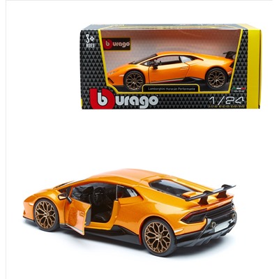 BBurago. Модель "Lamborghini Huracan Performante" 1:24 оранжевый арт.21092