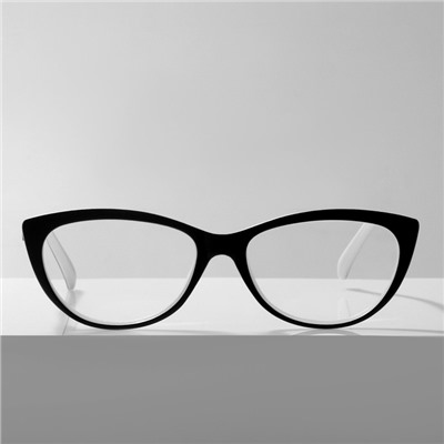 Готовые очки GA0041 (Цвет: C2 черный с белым; диоптрия: 3;тонировка: Нет)