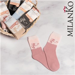 Женские хлопковые носки с махрой  (6) MilanKo N-311