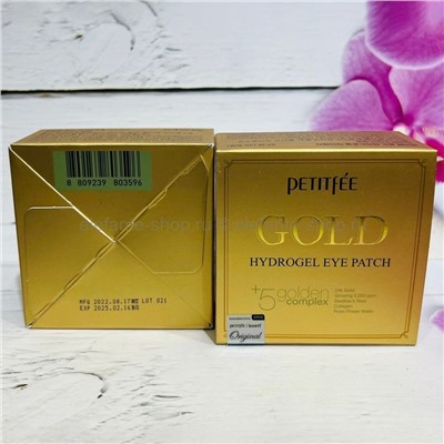 Гидрогелевые патчи с 24-каратным золотом PETITFEE Gold Hydrogel Eye Patch (78)