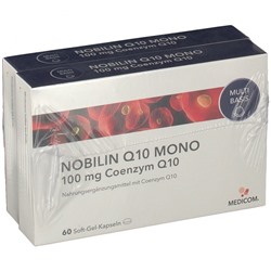 NOBILIN (НОБИЛИН) Q10 MONO 100 mg Kapseln 2X60 шт