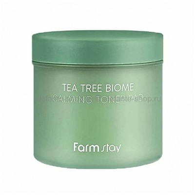 Подушечки-пады с экстрактом чайного дерева FarmStay Tea Tree Biome Calming Toner Pad 70 piece (78)