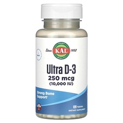 KAL Ультра Д-3, 250 мкг (10 000 МЕ), 120 таблеток