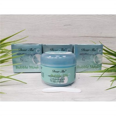 Пузырьковая маска для лица Dear She Bubble Spa Hyaluronic Acid 100гр оптом