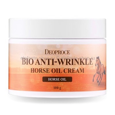 Био-крем от морщин Deoproce Bio Anti-Wrinkle Horse Oil Cream 100g (78)