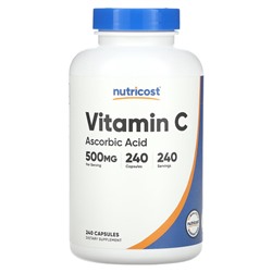 Nutricost Витамин C - 500 мг - 240 капсул - Nutricost