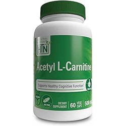 Health Thru Nutrition Acetyl L-Carnitine 500mg Vegan | 3rd Party Tested | Supports Cognition & Mental Function | Memory & Attention | Hypoallergenic, Non-GMO, Gluten Free, Soy Free (Pack of 60)