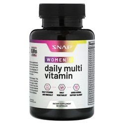 Snap Supplements Ежедневные мультивитамины для женщин, 60 капсул