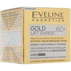Eveline "Gold Lift Expert" 60+ День-Ночь Крем-Сыворотка с 24К Золотом,эксклюз.омолажив. (50мл).30