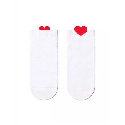CONTE Короткие хлопковые носки с пикотом-«сердечком»