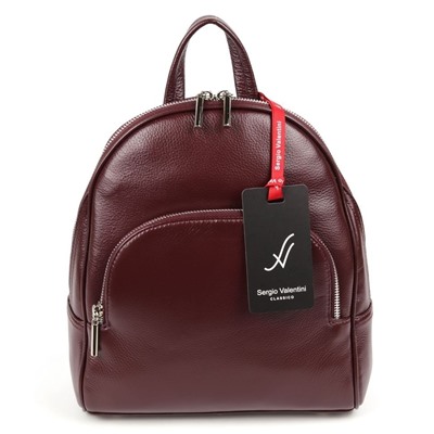 Женский кожаный рюкзак Sergio Valentini SV-SZ748/C Бордо