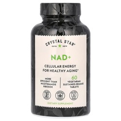 Crystal Star NAD+, 60 вегетарианских таблеток с пролонгированным высвобождением