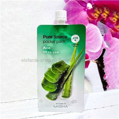 Маска для лица MISSHA Pure Source Pocket Pack Aloe 10ml (78)