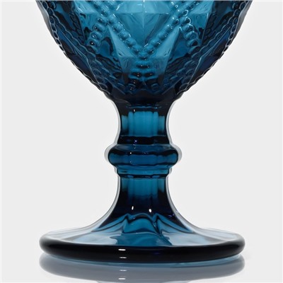 УЦЕНКА Набор бокалов 2 шт "Варьете" 320 мл, 8,5х16 см, цвет синий