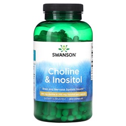 Swanson Холин и Инозитол - 250 мг - 250 капсул - Swanson