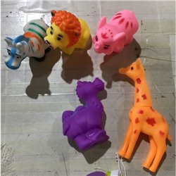 Набор игрушек для ванны «Изучаем животных», 5 шт, Крошка Я