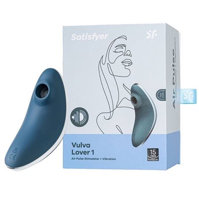 Satisfyer Вакуумно-волновой клиторальный вибростимулятор Vulva Lover 1 (blue)