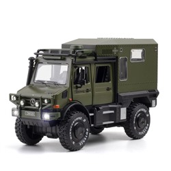 Модель "Mercedes Unimog" 1:28 пластик. инерц. свет звук открыв. двери арт.C329/71380 цвет в асс..