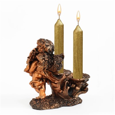 Подсвечник "Ангелочек", на две свечи, 11 х 5.5 х 12 см